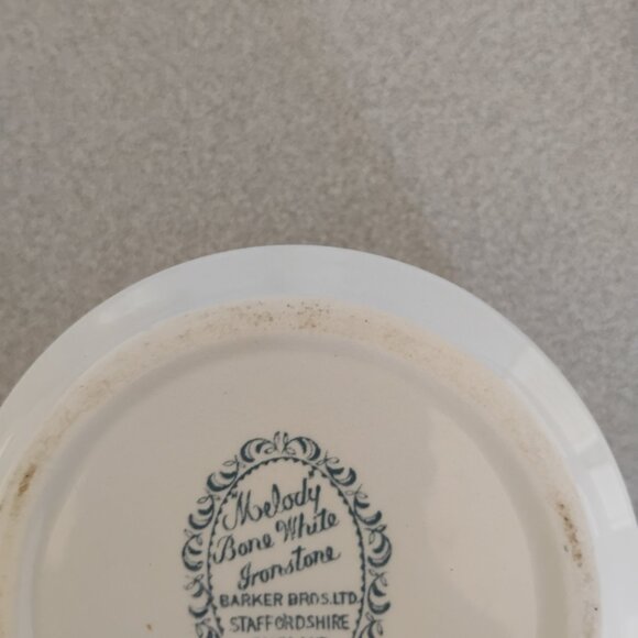 Barker Brothers England Melody Pattern Ironstone Sugar and Creamer Vintage - Picture 6 of 6